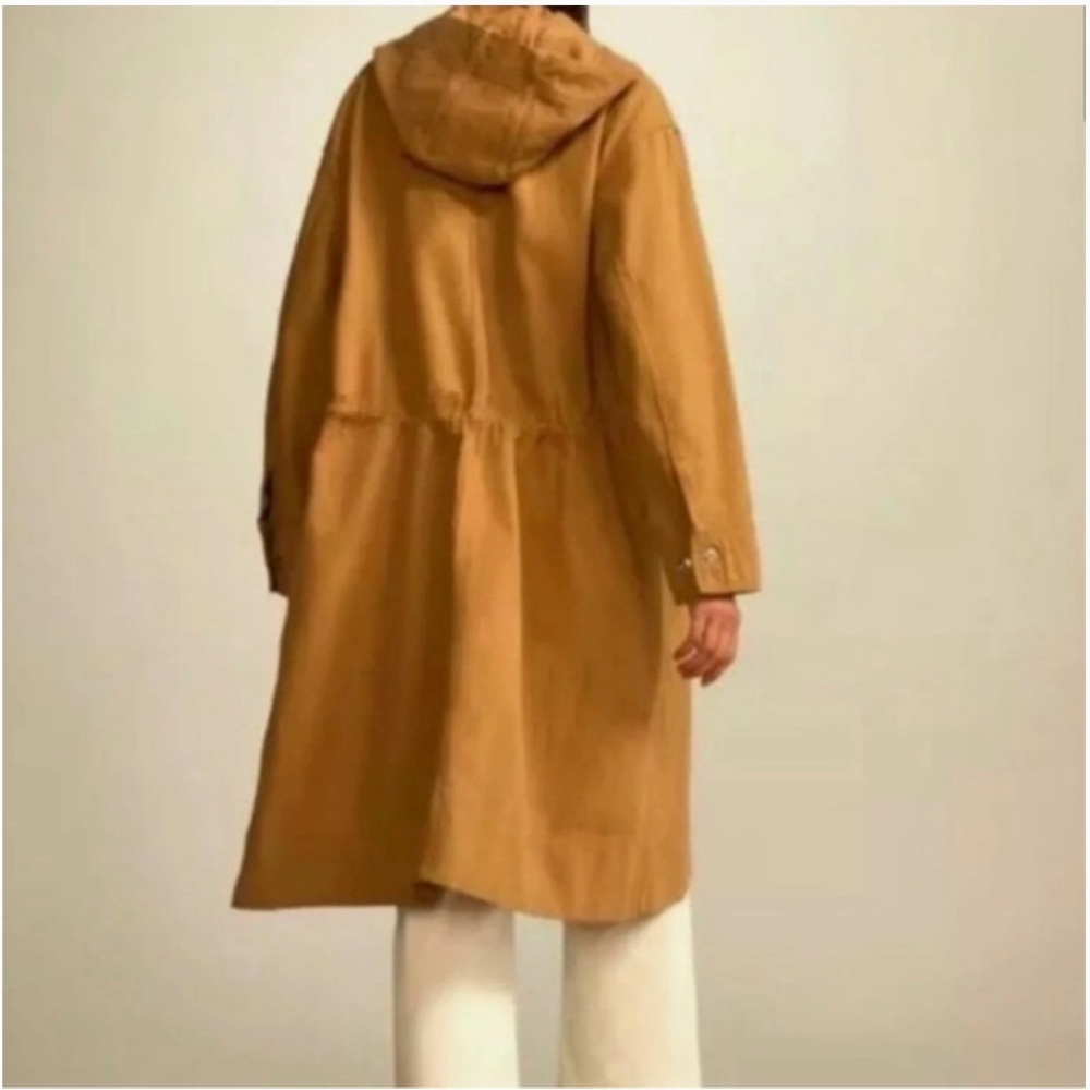 Everlane Brown Hooded Trench Coat